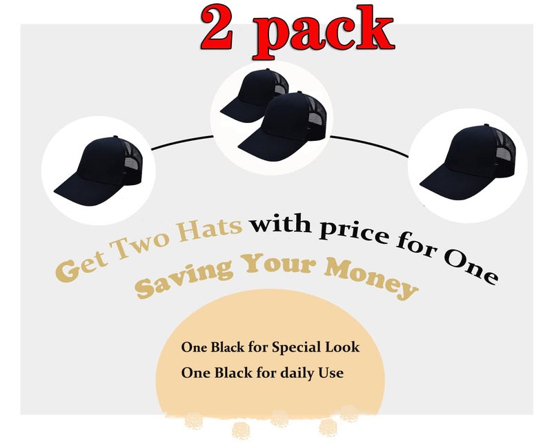 Bocianelli Criss Cross Hat Washed Distressed Baseball Cap Ponytail Hat High Messy Bun Ponycap for Women - Image 2